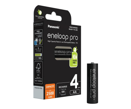 Bateria lub akumulatorek PANASONIC ENELOOP PRO AA 2500mAh 4 szt BK-3HCDE/4CP
